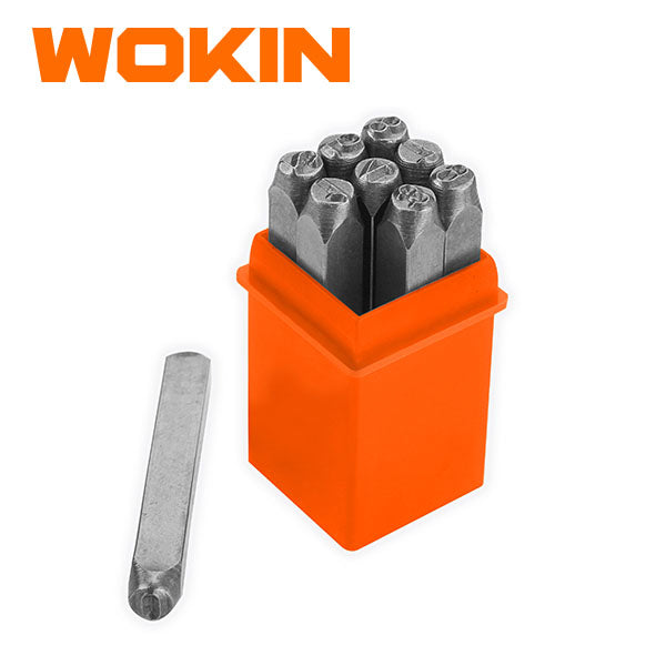 Wokin 9 Piece Number Punch 3 MM