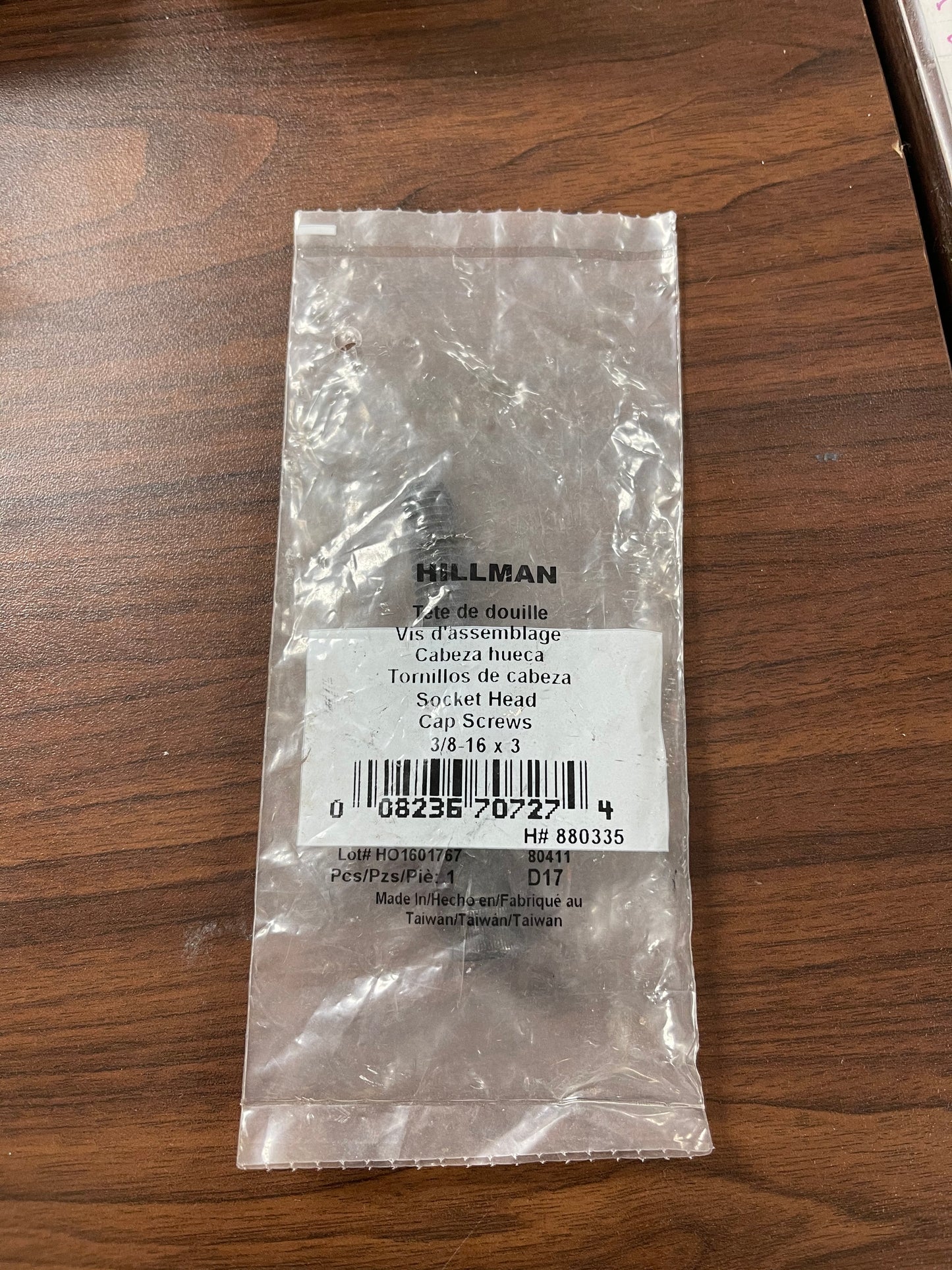 Hillman 3/8 in 16 x 3 in Allen Drive Cap Screw