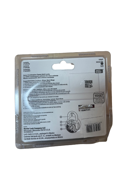 Masterlock Blue Combination Locks