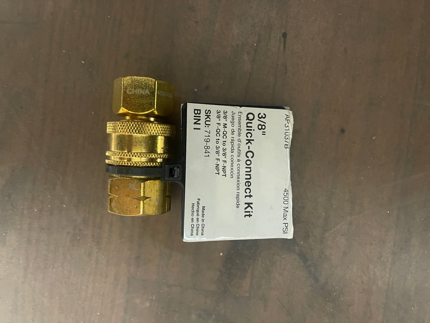 Powercare 3/8 in. Male Quick-Connect x Female NPT Kit for Pressure Washer