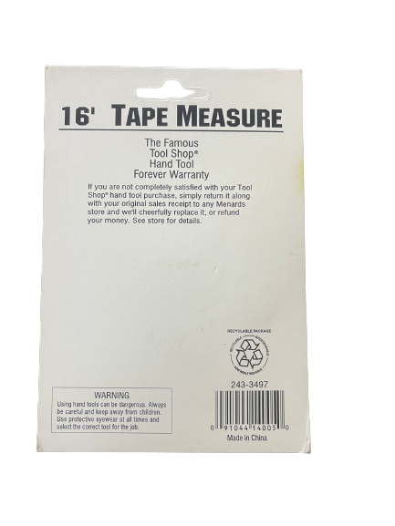 Tool Shop 16' Tape Measure