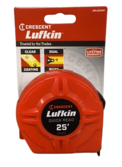 Crescent Lufkin Twenty Five Foot Quick Read Tape Measure