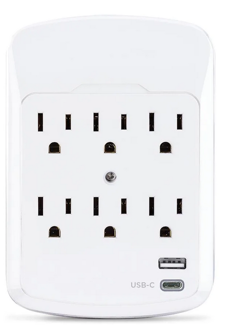 Cyber Power 6 Outlet Surge Protector With USB