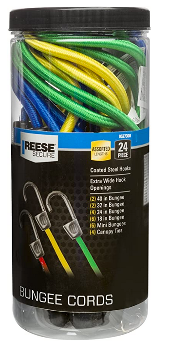 4 Pieces Bungee Cord with Hooks 