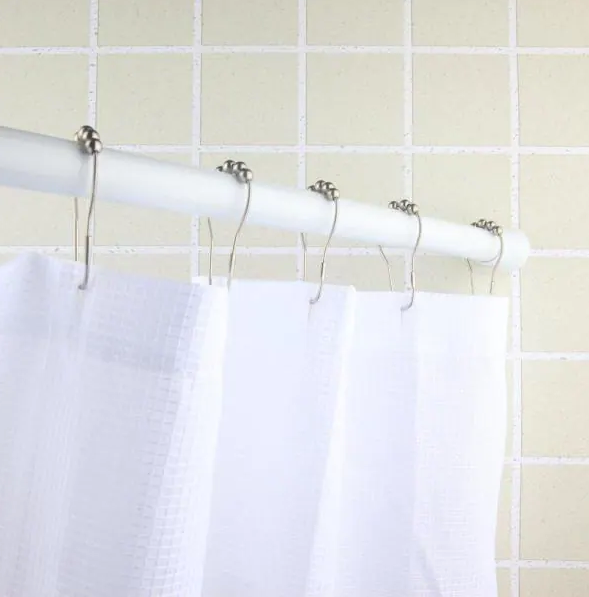 Glacier Bay Minial 40 in. Carbon Steel Tension Shower Rod in White