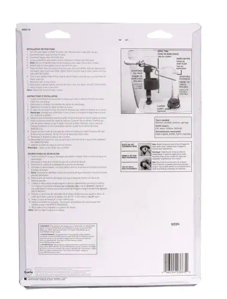 Keeney 3 in. Adjustable Flush Valve for Kohler and Champion Damaged Box