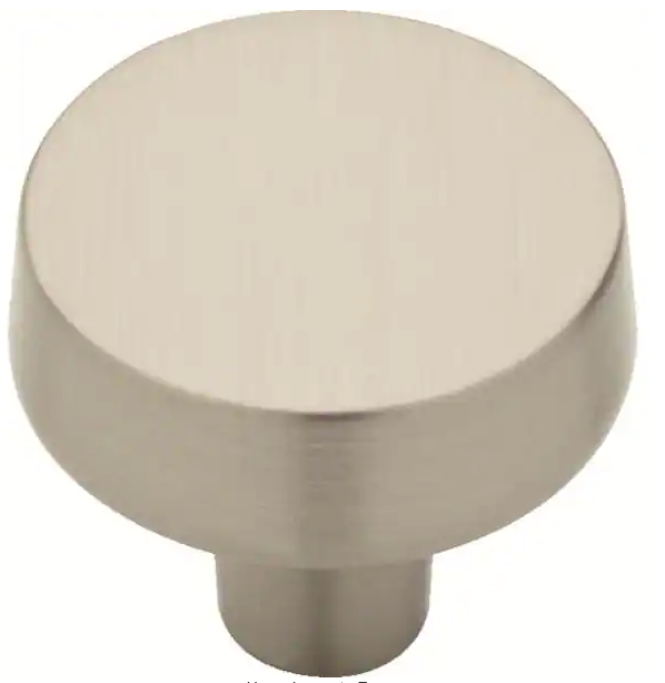 Liberty Soft Modern 1 3/8 in 38 mm Satin Nickel Round Cabinet Knob