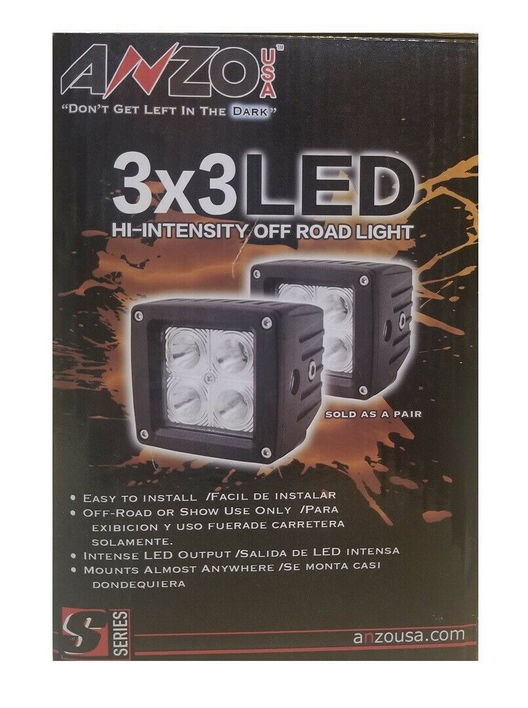 Anzo USA 3x3 LED Hi Intensity off Road Lights