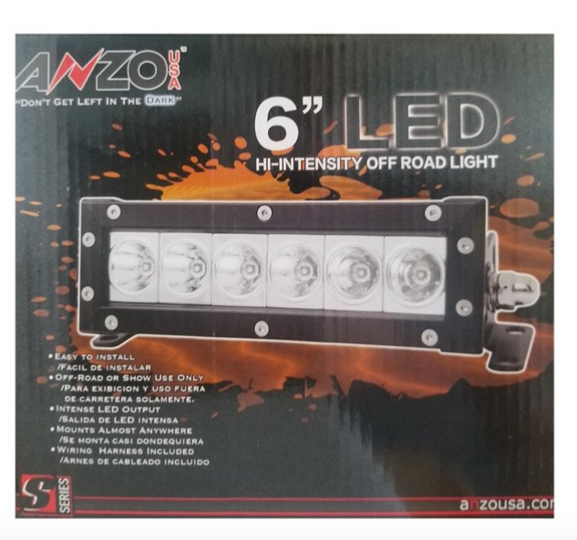 AnzoUSA 6 Inch LED Hi Intensity Off Road Light Bar