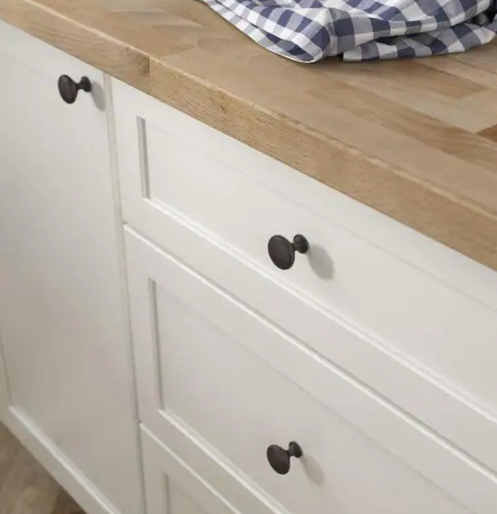 Liberty Classic Round 1 1/4 inch 32 mm Dark Oil Rubbed Bronze Hollow Cabinet Knob