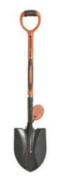 Flexrake D Handle Round  Point Shovel With Fiberglass Handle