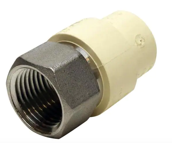 Apollo 1/2 inch x 1/2 inch CPVC CTS Slip Stainless Steel FPT Adapter