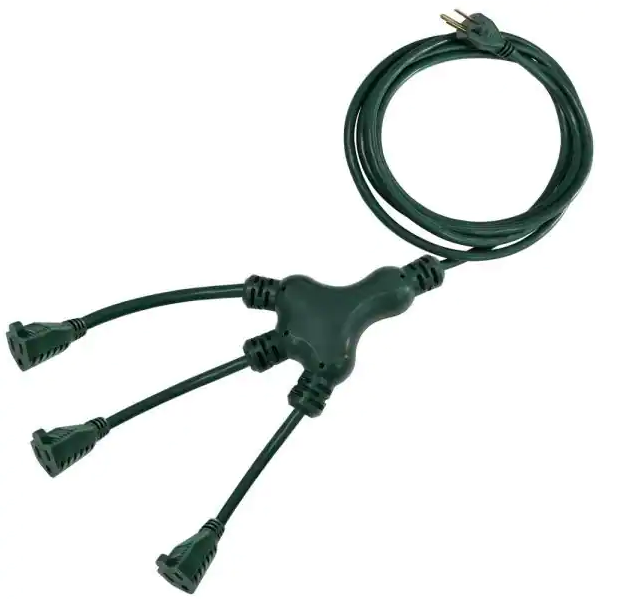 HDX 40 ft. 16/3 Multi-Directional Outdoor Extension Cord (Green)