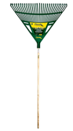 Flexrake 30 Inch Deluxe Poly Rake with 48 Inch Fiberglass Handle