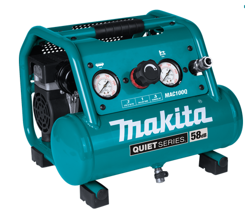 Makita Quiet Series 1/2 HP 1 Gallon Compact Oil‑Free Electric Air Compressor Factory Serviced