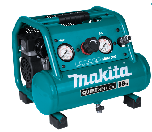 Makita Quiet Series 1/2 HP 1 Gallon Compact  Oil‑Free Electric Air Compressor Factory Serviced