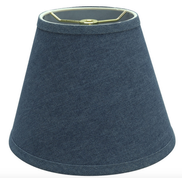 Hardback Empire Shaped Spider Lamp Shade Washing Blue Damaged Box