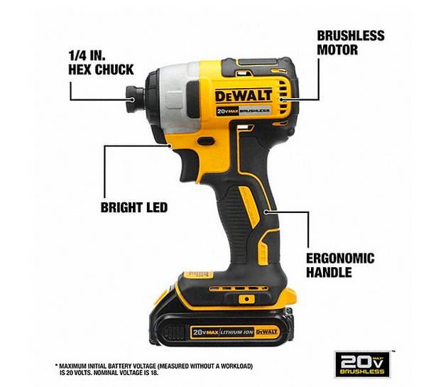 Dewalt 20V Impact Driver Kit