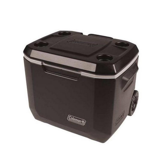 Coleman Xtreme 50 Quart 5 Day Hard Cooler with Wheels and Have A Seat Lid