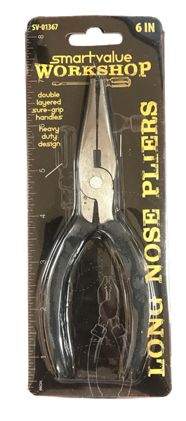 Smart Value Workshop 6 Inch Long Nose Pliers