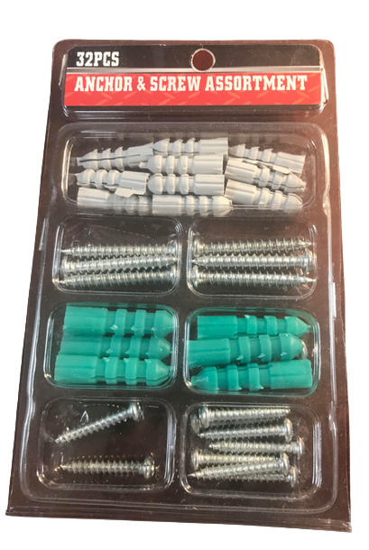 Anchor and Screw Assortment 32pcs