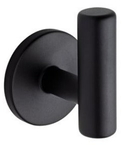 2 Pack Single Post Hook in Flat Black Liberty Hardware NO HARDWARE *DAMAGED BOX*