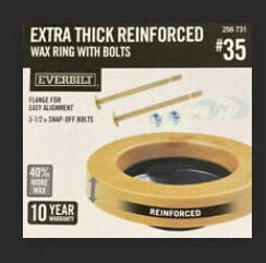 Everbilt Toilet Reinforced Toilet Wax Extender Kit *DAMAGED BOX*