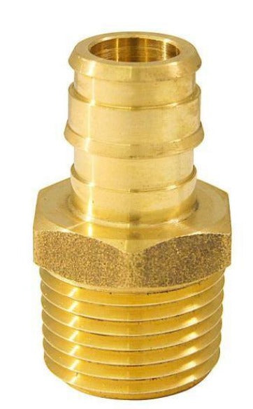 APOLLO 1/2 in. Brass PEX-A Expansion Barb x 1/2 in. MNPT Male Adapter *DAMAGED BAG*