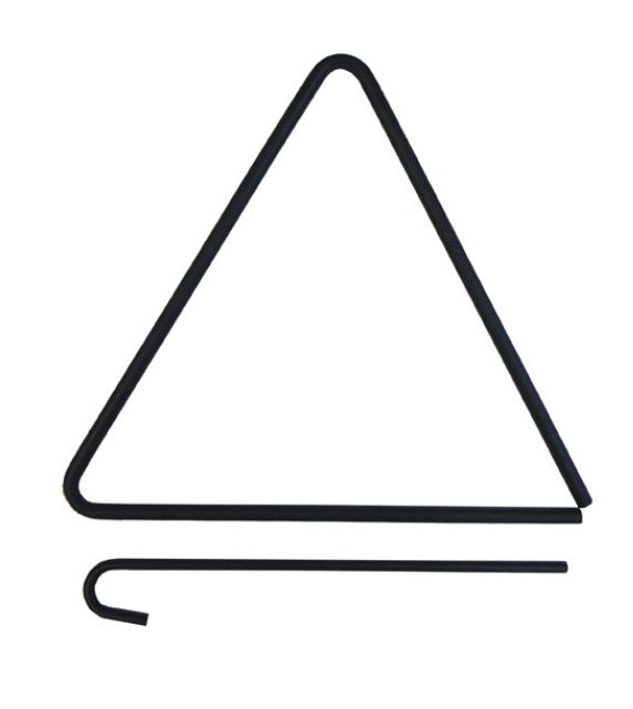 Triangle Dinner Bell Black