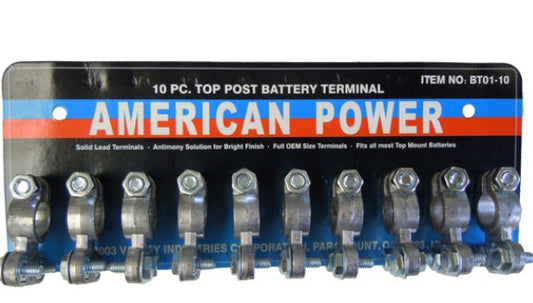 10 PC Top Post Battery Terminals