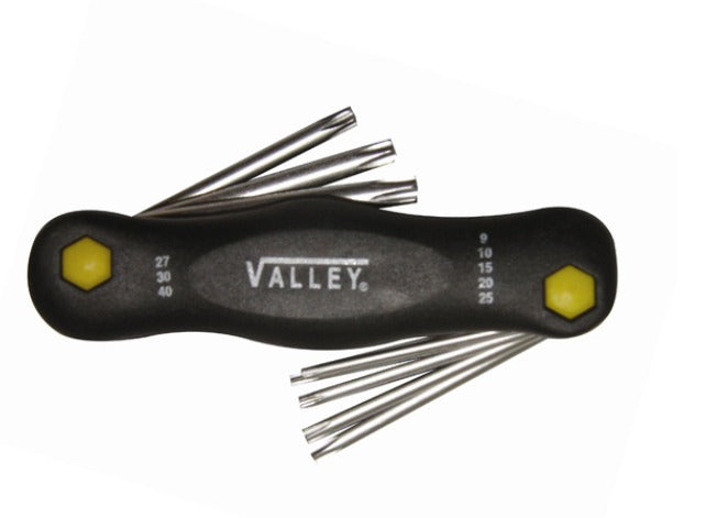 8 PC. Folding Tamper Torx Set, T9-T40, Pro Series