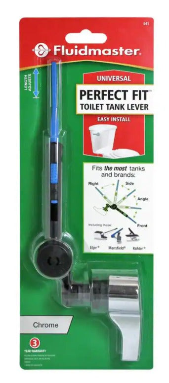 Fluidmaster Perfect Fit Tank Lever White Plastic For Universal Damaged Box