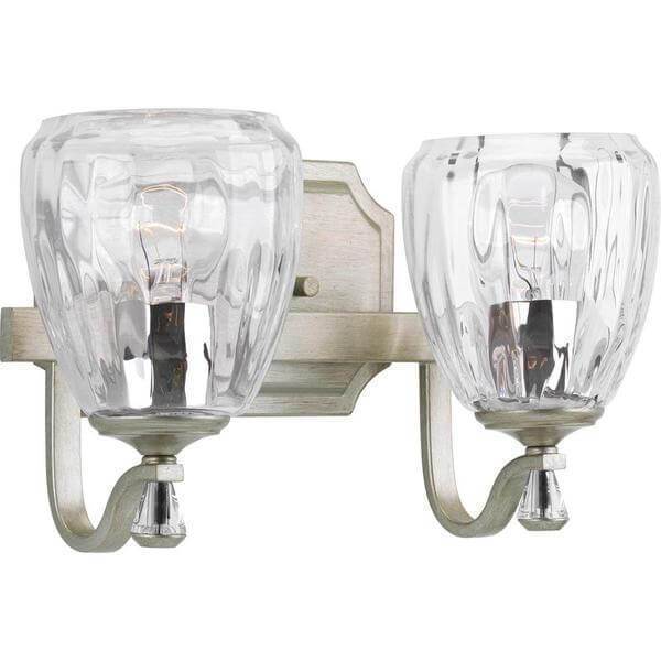 Anjoux Collection 2-Light Silver Ridge Bath Light Damaged box-Lighting-Tool Mart Inc.