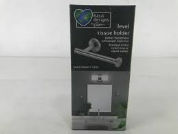 Gatco Level Toilet Paper Holder in Brushed Nickel Damaged Box