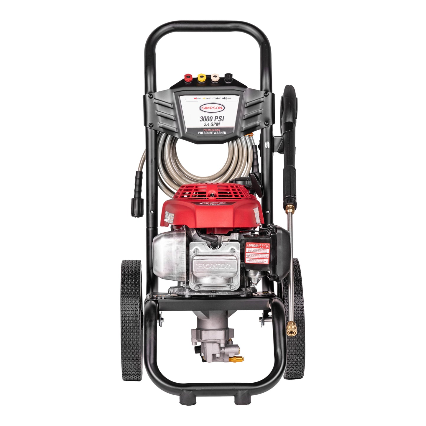 Simpson Mega Shop 3000 PSI at 2.4 GPM Honda GCV160 Cold Water Premium Residential Gas Pressure Washer Factory Serviced