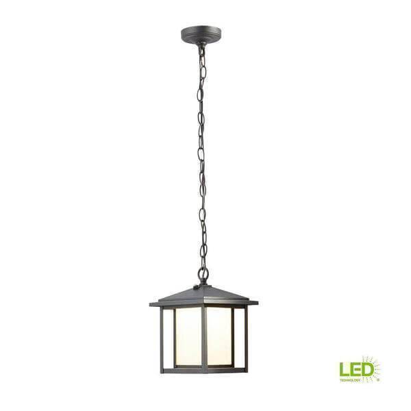 Black Outdoor Dusk to Dawn Hanging Lantern Damaged Box-outdoor lighting-Tool Mart Inc.