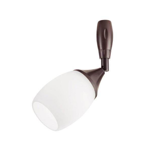 Bronze LED Flex Track Head Lighting with Frosted Glass Damaged Box-Lighting-Tool Mart Inc.