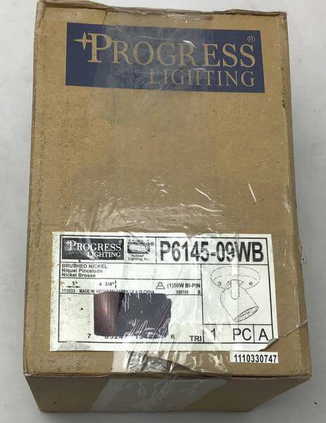 Brushed Nickel 1-Light Spotlight Fixture Damaged Box-Lighting-Tool Mart Inc.