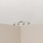 Brushed nickel LED dimmable fixed track lighting kit with wave bar damaged box-Lighting-Tool Mart Inc.