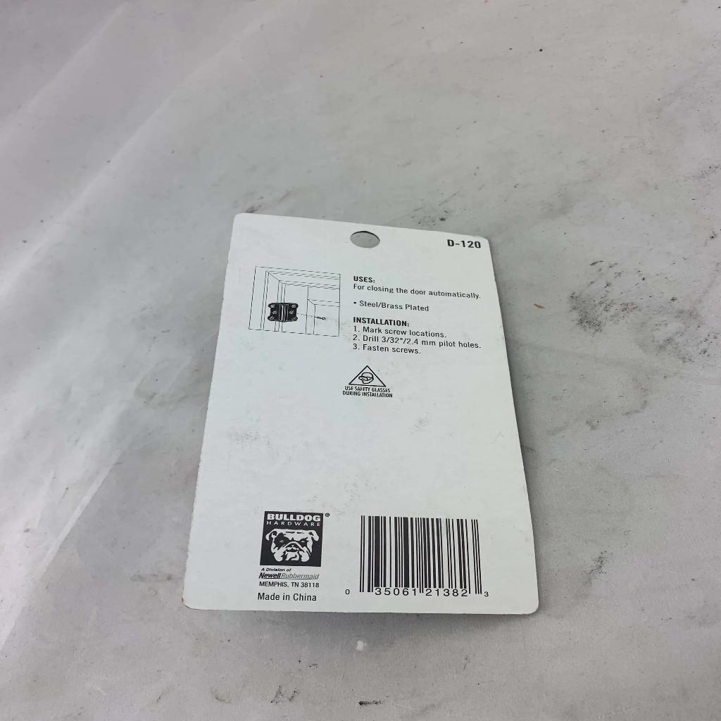 Bulldog Hardware Brass Plated 2-3/4" Spring Hinge-hardware-Tool Mart Inc.