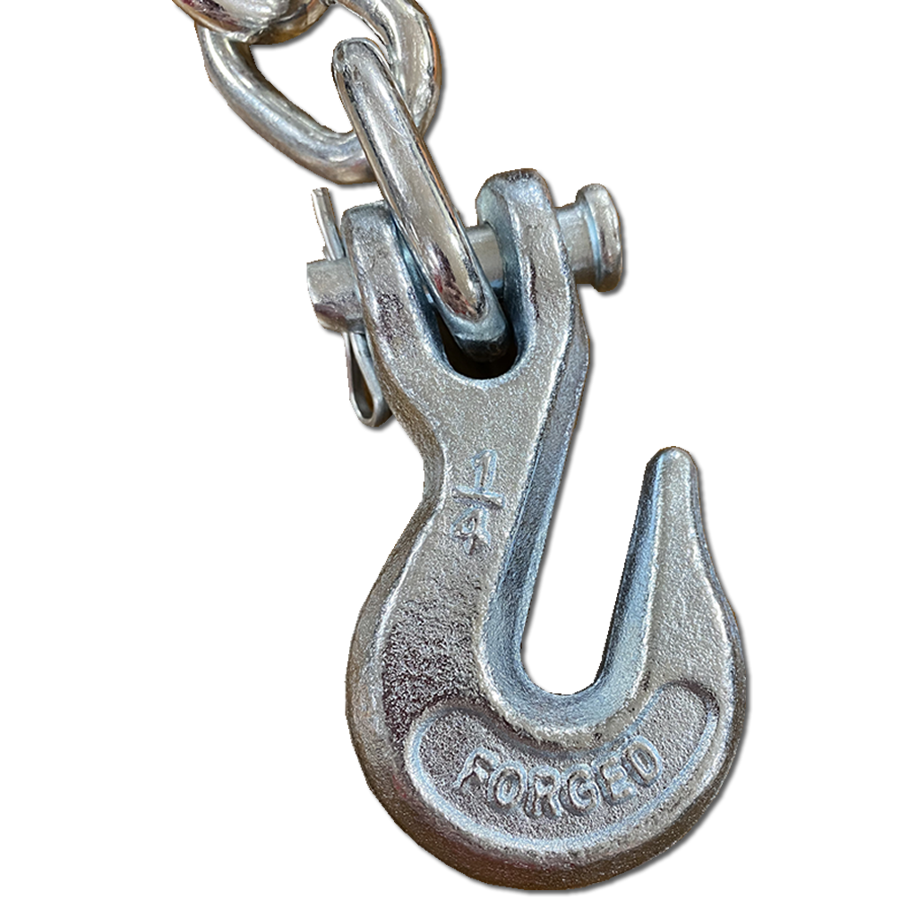 1 4 x 12 Log Chain with Forged Hooks