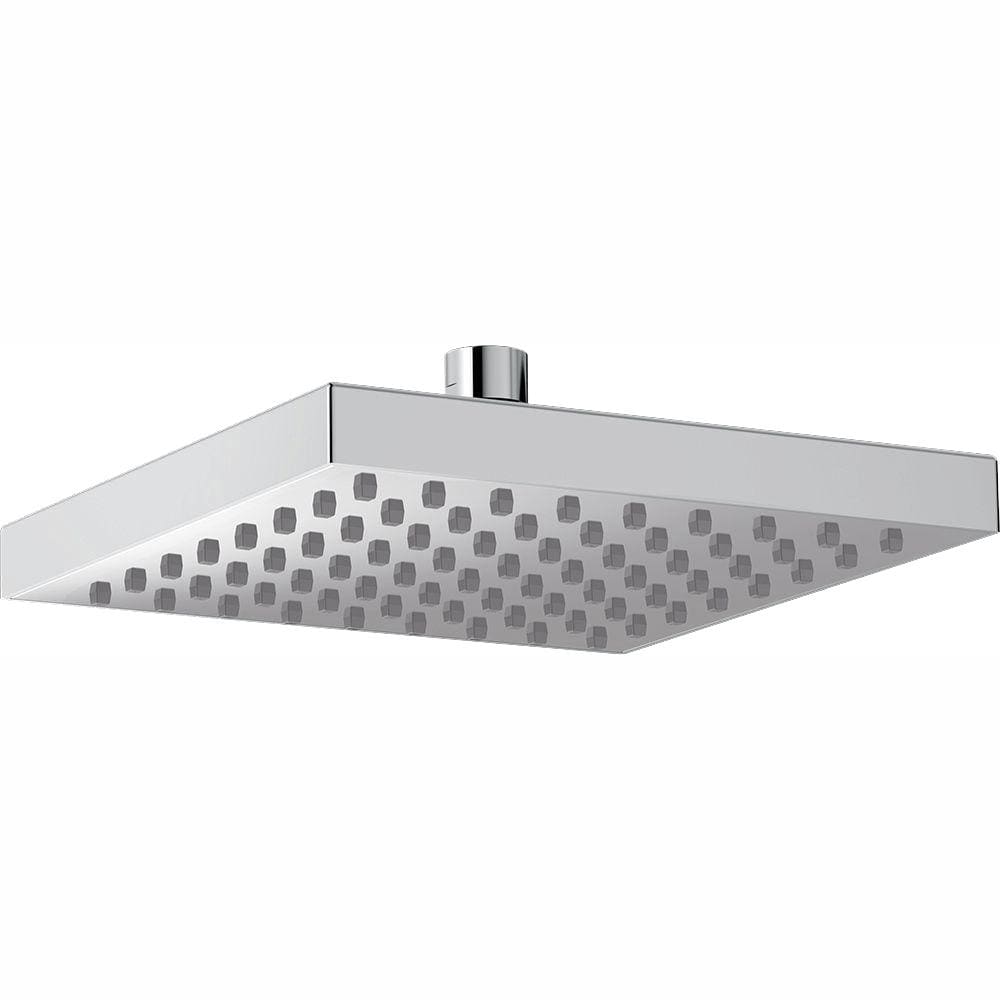 Delta Universal Showering 1-Pattern 8 in. Wall Mount Rain Fixed Shower Head in Chrome Damaged Box