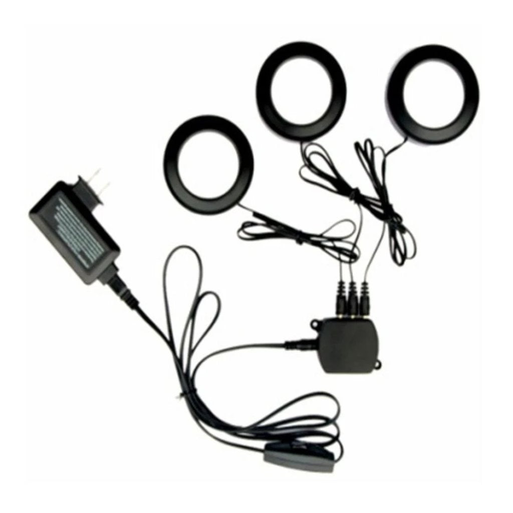 Commercial Electric 3-Light LED Black Puck Light Kit Damaged Packaging-light-Tool Mart Inc.