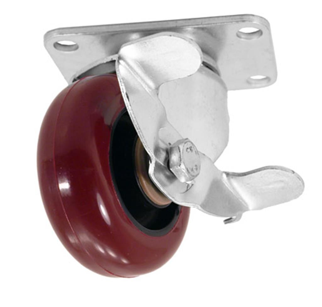 Three Inch PU Swivel Caster With Lock