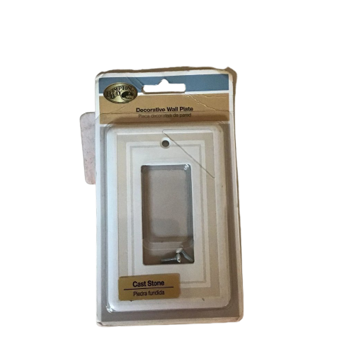 Decorative Wall Plate Single Outlet Cover Damaged Box