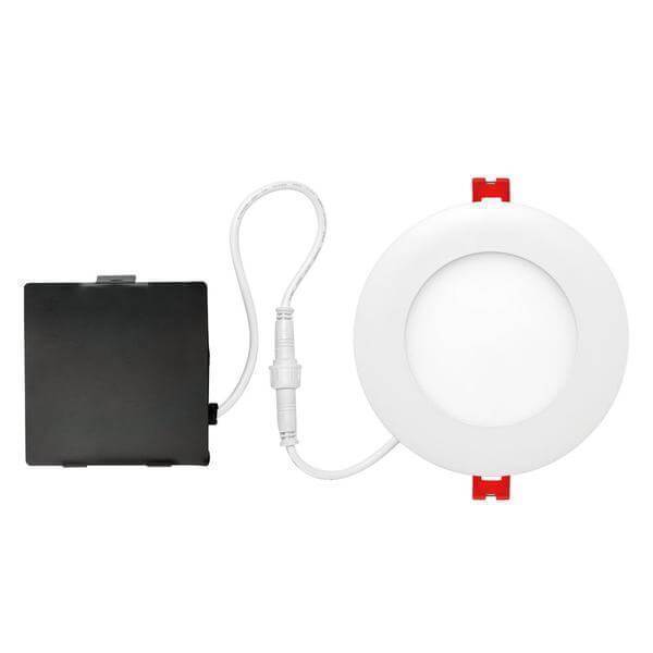 Designer Ultra Slim 4 in. White Integrated LED Recessed Kit Damaged Box-recessed fixtures-Tool Mart Inc.