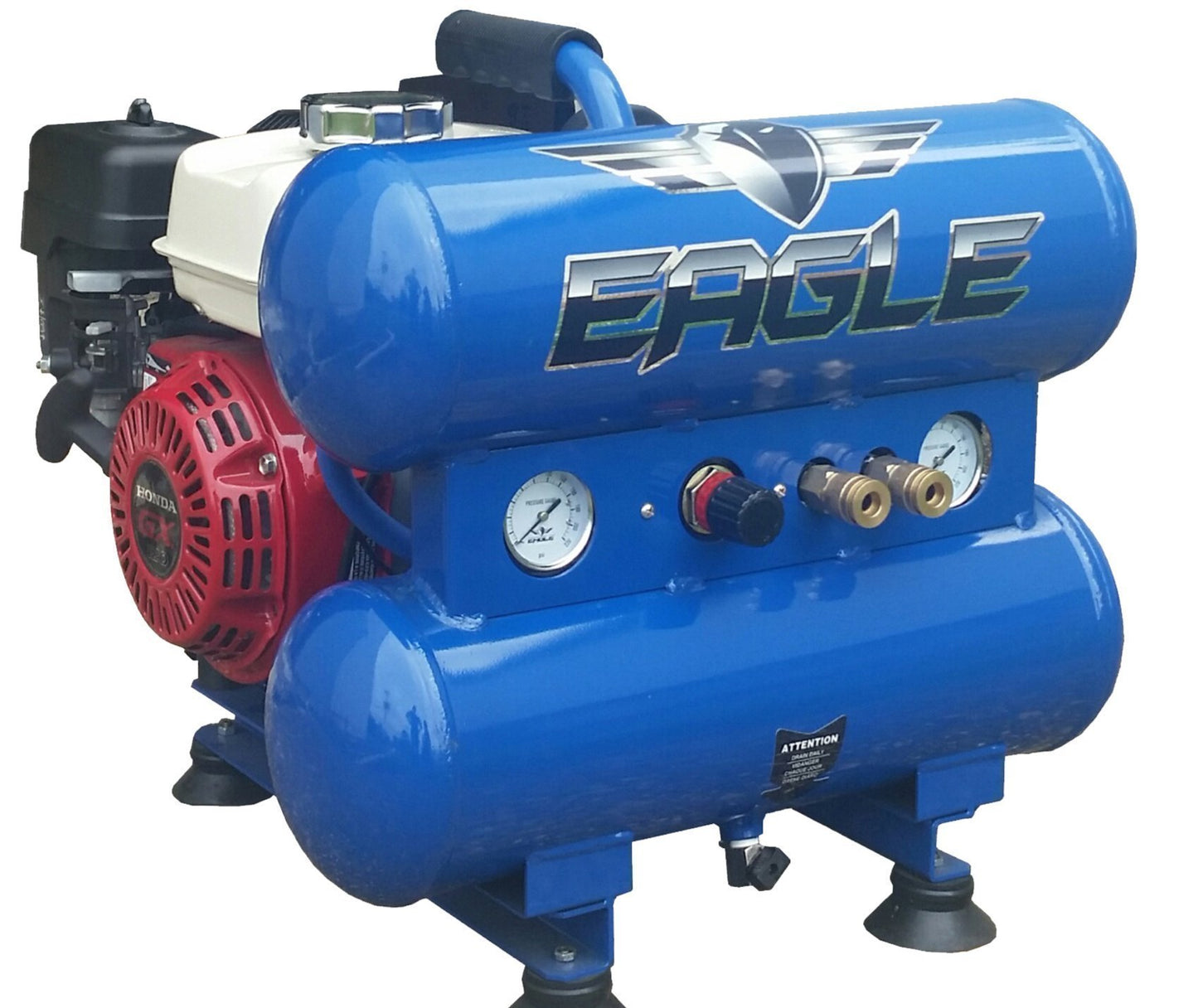 Eagle 4 HP 4 Gallon Twin Tank Air Compressor-eagle air compressors-Tool Mart Inc.