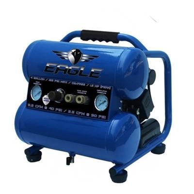 Eagle Silent Series 1.5 HP 4 Gallon Twin Tank Air Compressor EA-4000-eagle air compressors-Tool Mart Inc.