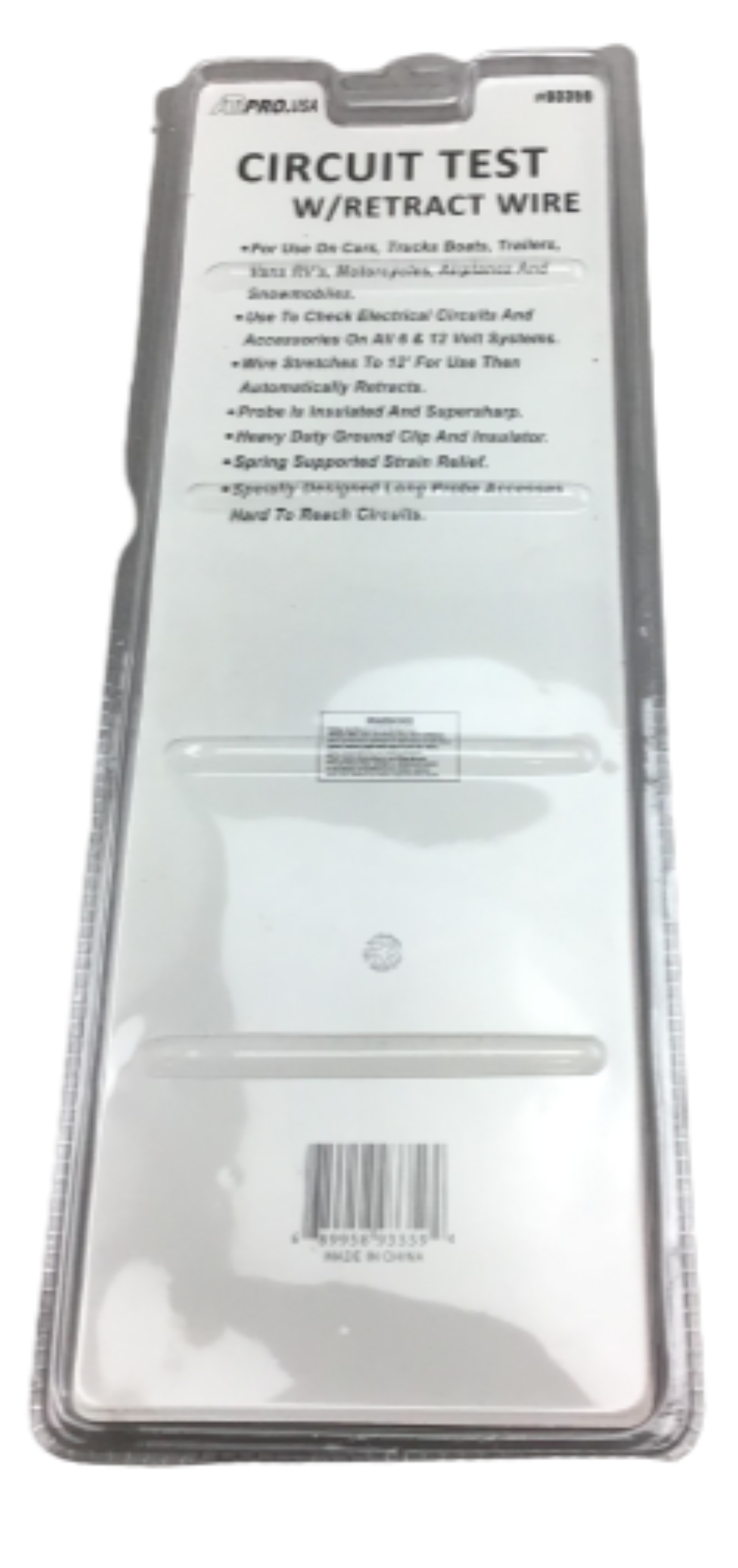 Circuit Test with a Retract Wire