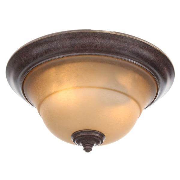 Essex 2-Light Aged Black Flush Mount Damaged Box-Lighting-Tool Mart Inc.